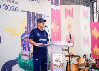 Kepala KPw BI Sultra Edwin Permadi membuka Festival Kuliner Sultra Maimo 2026