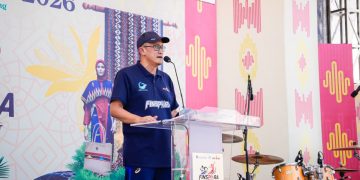 Kepala KPw BI Sultra Edwin Permadi membuka Festival Kuliner Sultra Maimo 2026