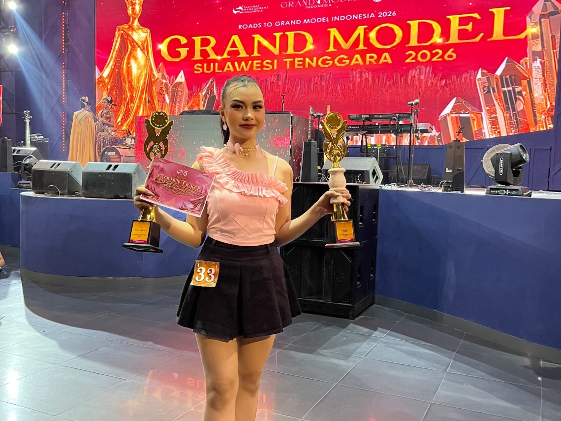 Maliqa Aurora Janiqa Juara Nona Indonesia Sultra 2026, Wakili Bumi Anoa ke Tingkat Nasional 10 Maliqa Aurora Janiqa siswi SMA Negeri 4 Kendari berhasil meraih gelar Winner Nona Indonesia Sultra 2026 pada ajang Grand Model Indonesia