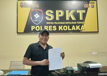 Kuasa hukum wartawan Nasionalinfo.com, Dr. H. Supriadi, S.H., M.H., Ph.D., melaporkan CEO PT JNP ke Polres Kolaka