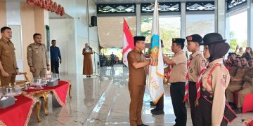 Bupati Irham Resmi Lepas 80 Kontingen Pramuka Konsel Menuju Jamnas XII 2026