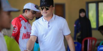 Wabup Konsel membuka Porseni di Kecamatan Benua