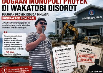 AKAR Sultra Bocorkan Dugaan Monopoli Puluhan Proyek di Wakatobi 11 Koordinator AKAR Sultra, Eko Rama