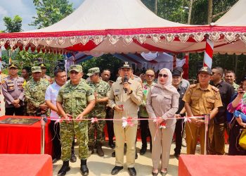 Bupati Irham Apresiasi Kemhan dan TNI Bangun Lima Jembatan Perintis di Konsel 11 Peresmian Jembatan Perintis Garuda di Desa Amokuni, Kecamatan Ranomeeto Barat, Konawe Selatan