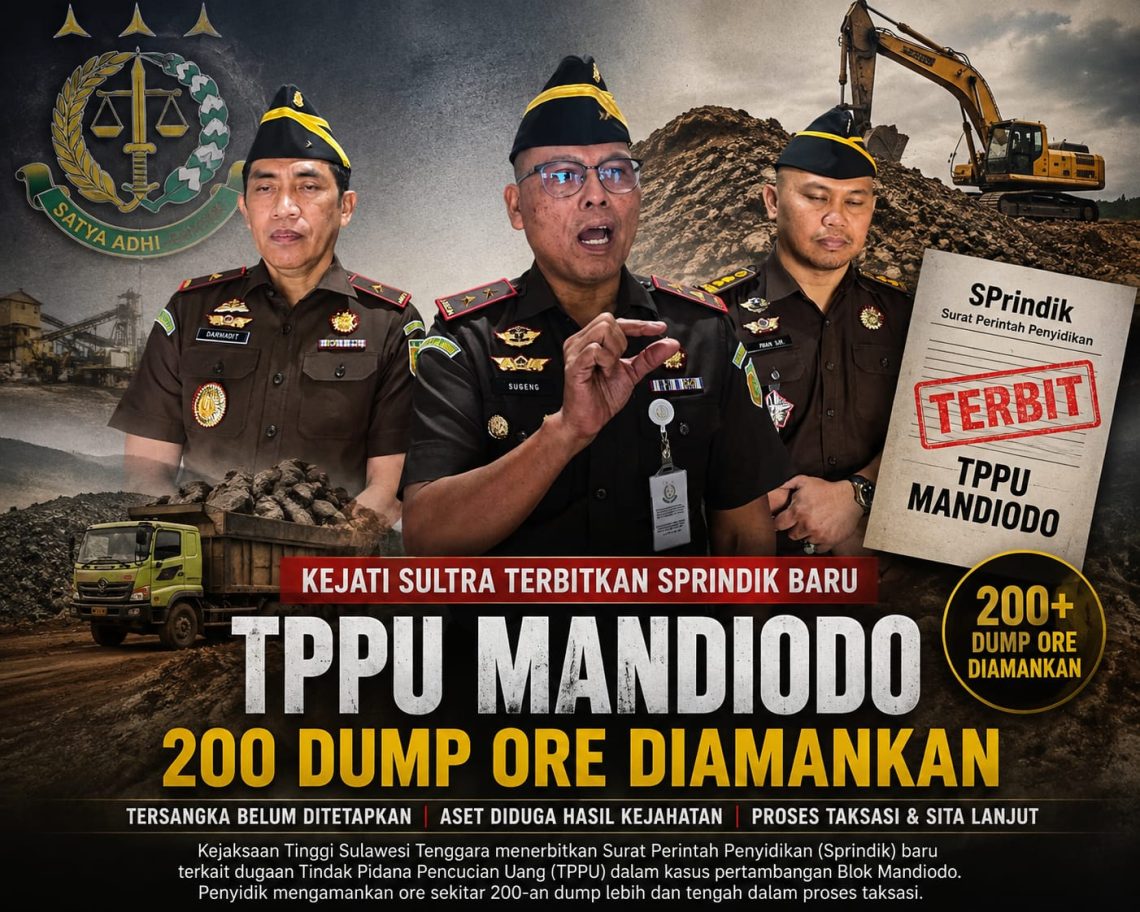 Kejati Sultra Tak Mau Salah Langkah di TPPU Mandiodo, Aset Diamankan Lebih Dulu