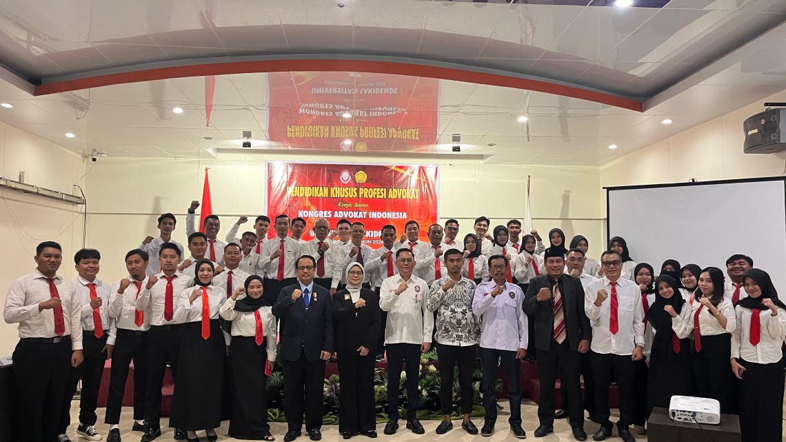 Cetak Advokat Profesional, KAI Sultra dan Universitas Lakidende Gelar PKPA Angkatan X