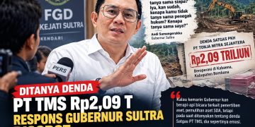 Ditanya Denda PT TMS 2,09 T, Gubernur Sultra Disebut Tunjukkan Standar Ganda