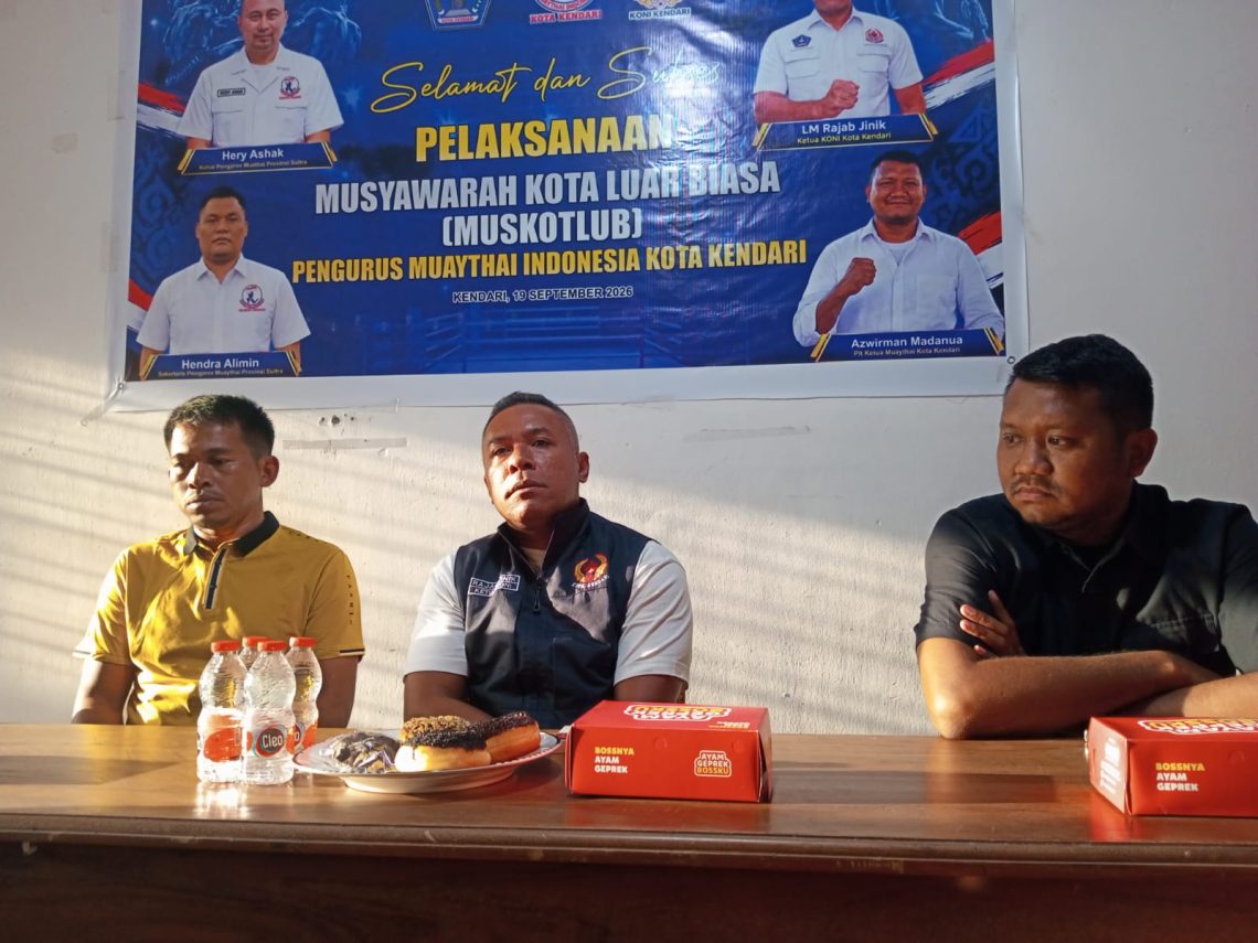 KONI Kendari Dukung Pembenahan Muaythai, Pembinaan Atlet Jadi Prioritas