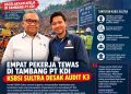 Ketua Korwil KSBSI Sultra, Iswanto (kanan) menyoroti K3 PT KDI