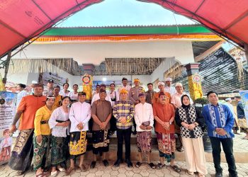 Bupati Konsel saat menghadiri Ngenteg Linggih Pura Eka Sari