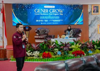 Edukasi kebanksentralan yang disampaikan Muhammad Ashar, Asisten Analis Seksi Kehumasan Bank Indonesia (BI) Sultra