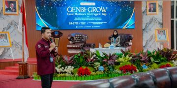 Edukasi kebanksentralan yang disampaikan Muhammad Ashar, Asisten Analis Seksi Kehumasan Bank Indonesia (BI) Sultra