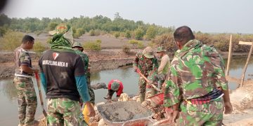 TMMD 130, Kodim Muna Lanjutkan Pembangunan Talud di Desa Kawite-wite 1 TMMD 130, Kodim Muna Lanjutkan Pembangunan Talud di Desa Kawite-wite