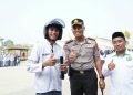 Kapolresta Kendari Kombes Pol. Safi’i Nafsikin, S.H., S.I.K., M.H., mengedukasi pelajar tentang kesadaran hukum dan keselamatan berlalu lintas